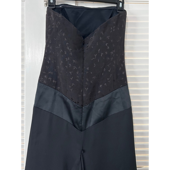 Nicole Miller Black Strapless Evening Gown Dress Size 0 NWT - Picture 5 of 16